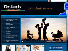 Tablet Screenshot of drjackschiropractic.com